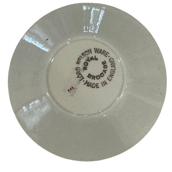 Lord Nelson Ware Porcelain Teacup Saucer Espresso Royal Brocade Chintz England - Picture 9 of 10